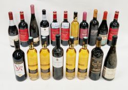19 assorted bottles of wine to include Chateau Florie-Aude Bordeaux, Hardy's VR Shiraz, Les Rivieres