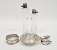 Victorian silver bonbon dish, Sheffield 1894, Cooper Brothers, of circular form with floral and