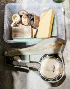 Pair of early 20th century Marque Iris (Paris) 'Bull-Dog' military field binoculars, in case, with