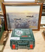 Bosch electronic POF 1400 Ace router and a print of aircraft (2)