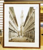 Lot Withdrawn - Two framed reproductions of 19th century photos by Giacomo Brogi of Florence and