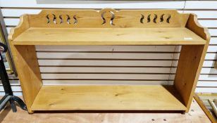 Pine set of shelves, 90cm wide