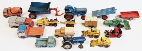 Quantity of playworn Dinky Toys, Matchbox and other diecast models to include Dinky Bedford truck,