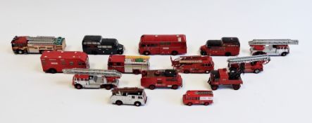 Large quantity of Oxford diecast fire engine and related models all unboxed, some repainted (one