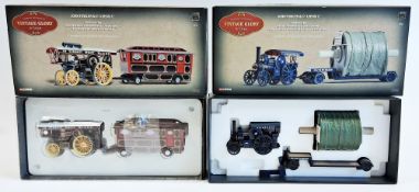 Two Corgi Vintage Glory of Steam boxed diecast model sets to include 80110 John Fowler & Co (