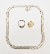 9ct yellow gold photographic locket pendant in the form of a heart with engraved decoration to