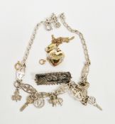 Victorian silver ' Forget me not ' brooch, Birmingham 1892, William Twigg together with a silver