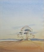 Nigel Hughes (1940-2021) Watercolour drawing 