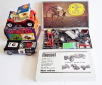 Nomura Secret Agent 117 tinplate car (missing agent), Vibrating antique car, Remploy well bottomed