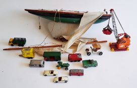 Quantity of playworn Dinky, Corgi, Matchbox diecast model cars to include Dublo Dinky Austin