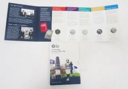 Royal Mint 2019 Treasure for Life ' Celebrating 50 years of the 50p ' British culture set,