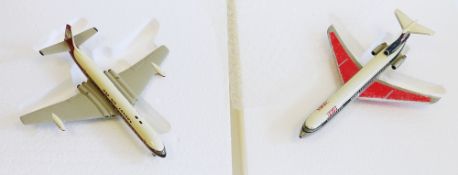 Two boxed 1/200 scale model aircraft to include Comet 4C Dan Air D.H. and Trident Three BEA D.H. (2)