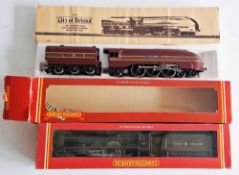 Hornby 00 gauge R.072 LMS 4-6-2 loco 'City of Bristol' together with R.082 GWR locomotive King James