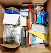 Assorted drill bit sets including Snap-On Cobalt DBC229, Presto and others, taps and punches, an