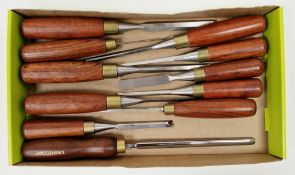 Collection of assorted wood chisels (11)
