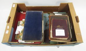 Collection of ephemera, postcards and photographs including two albums dating from late Victorian to