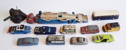 Collection of diecast vehicles, all loose and playworn including Schuco Examico 4001, Marklin