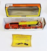 Corgi Toys Limited Edition 'Wiltshire Fire Service' two vehicle set containing a Dennis Turntable