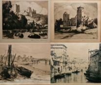 Edward Hartley Mooney (1877-1938) Drypoint etching 