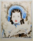 William Henry Barribal (1874-1952)  Watercolour and gouache Head and shoulders portrait of a young