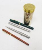 Novelty set of eight ' Culinary Concepts ' numbered stacking stirrup cups in a faux cartridge case