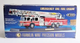 Franklin Mint Precision Models boxed 1/32 scale Emergency One Fire Engine 105 Platform