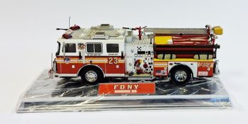 Code 3 Collectables boxed 1/32 scale limited edition diamond diecast model FDNY Seagrave engine 23