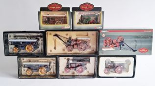 Seven Corgi Vintage Glory of Steam boxed diecast model sets to include 2 X CC20508 Burrell