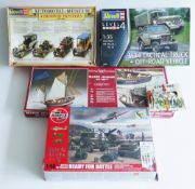 Airfix, Revell and other model kits to include Airfix Civilians 48, Battle of Britain ready for