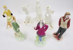 Three Coalport bone china figures from the Roaring Twenties, Zelda 1922, Bobby 1923 and Celia