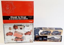 Corgi limited edition diecast model set CC99152 Proud to Serve the fire and rescue service in