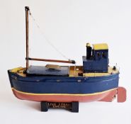 Mamod M.E.1 Marine Steam Engine enclosed in a scrap built model boat together with the original