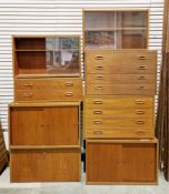 Poul Cadovius (1911-2011) for Cado, a retro mid-20th century Danish 'Royal System Modular' wall unit