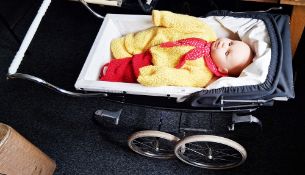 Four vintage childrens prams