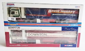 Two Corgi Limited edition 1/50 scale to include CC13229 DAF XF curtainside David Murray Transport