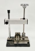 Manual micro tapping/drilling tool on stand