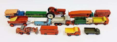 Quantity of playworn Dinky Toys, Matchbox, Corgi and other diecast model cars to include Dinky