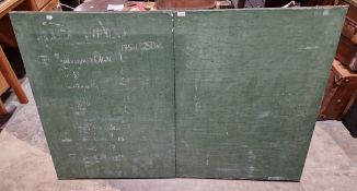 Large folding wall hanging menu board, H 101cm x W 150cm approx. (Folded).