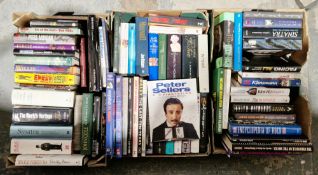 Quantity of biographies relating to the acting and pop world, to include Peter Sellers, Charlie