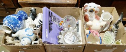 Assorted ceramics and other items including reproduction Staffordshire pottery-style model of a