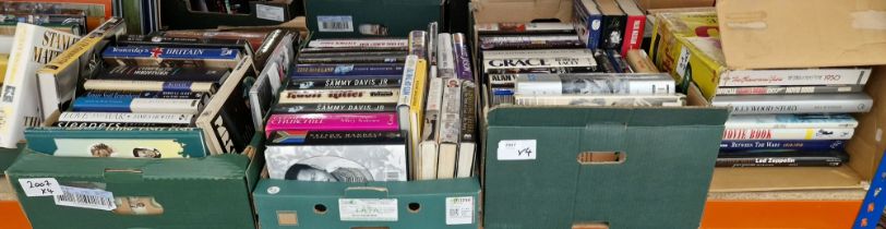 Quantity of biographies relating to acting, history, Hollywood, film stars and politicians or people