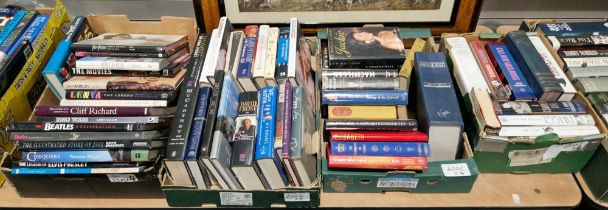 Quantity of books relating to movies and general interest, to include Judy Garland, Elton John,