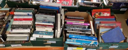 Quantity of biographies and coffee table books relating to film stars, music, pop music, pop icons