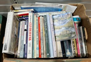 Quantity of books relating to Glasgow, to include Moore, John "Glasgow, Mapping the City", Hood,