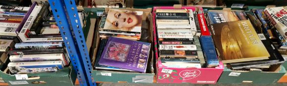 Quantity of autobiographies and coffee table books on film stars, to include Nancy Reagan,