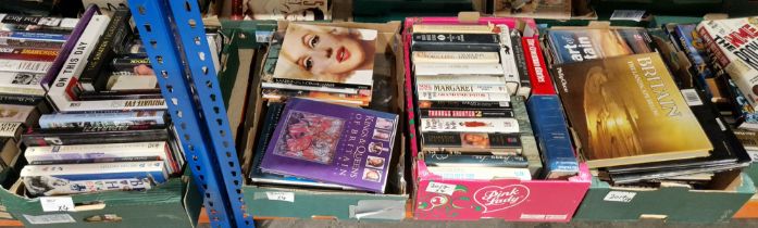Quantity of autobiographies and coffee table books on film stars, to include Nancy Reagan,
