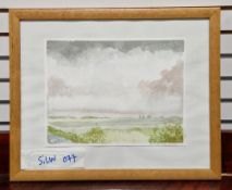 Barbara Price  Watercolour Coastal scene, signed lower left, together with a quantity of