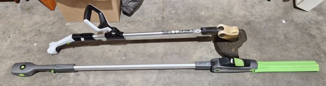 G-Tech cordless hedge trimmer HTT20 and G-Tech cordless gras trimmer GT50 (one battery, no charger)(