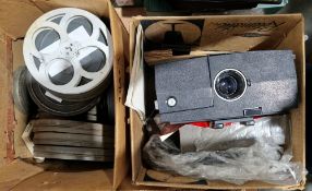 Collection of vintage 8mm cine films, some personal, some national including 1953 Royal visit to