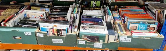 Quantity of biographies and film annuals, pop annuals, history, etc (4 boxes)